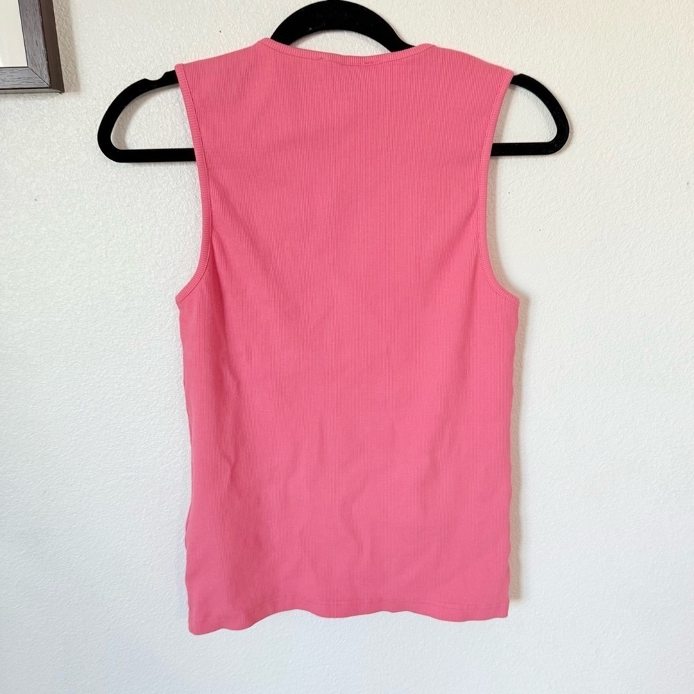 Jw Anderson Logo Embroidered Knit Top In Bubblegum Size: Large - Picture 5 of 10